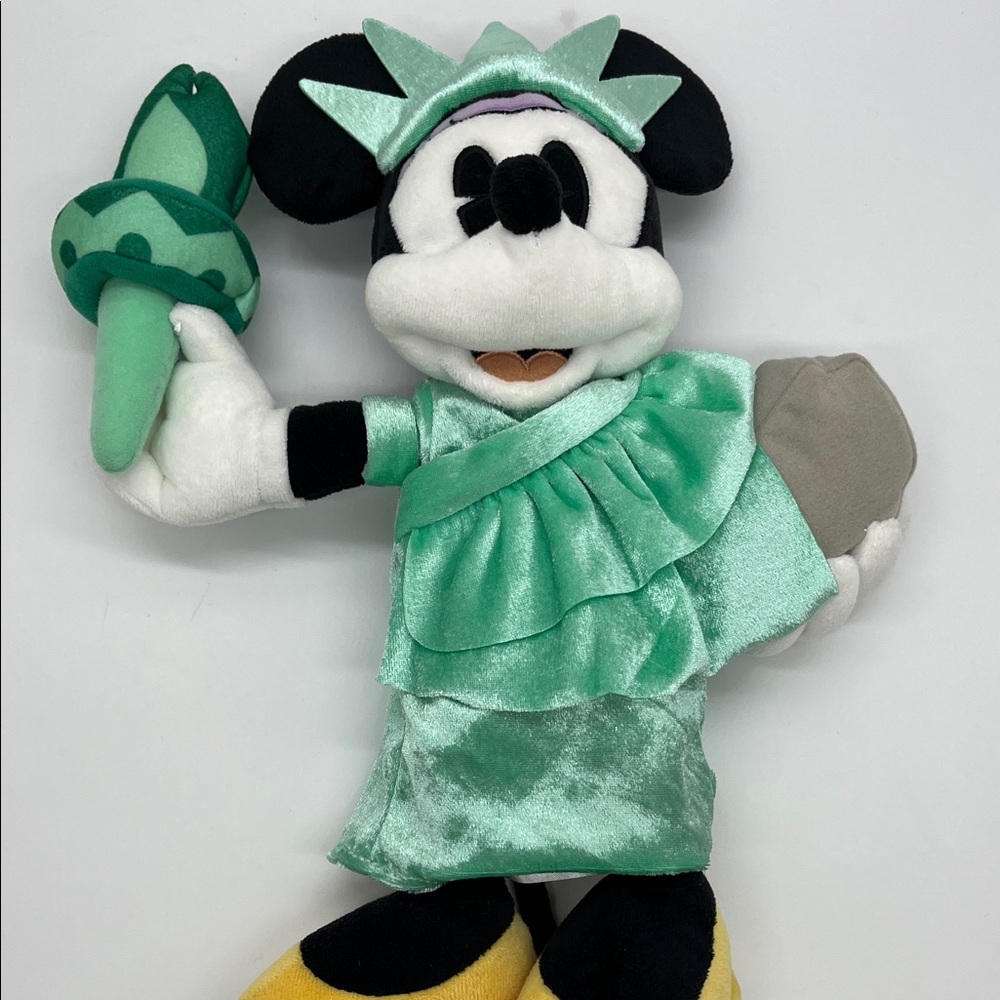 Disney Minnie Mouse Liberty Plush in Green and Yellow - Picture 3 of 10